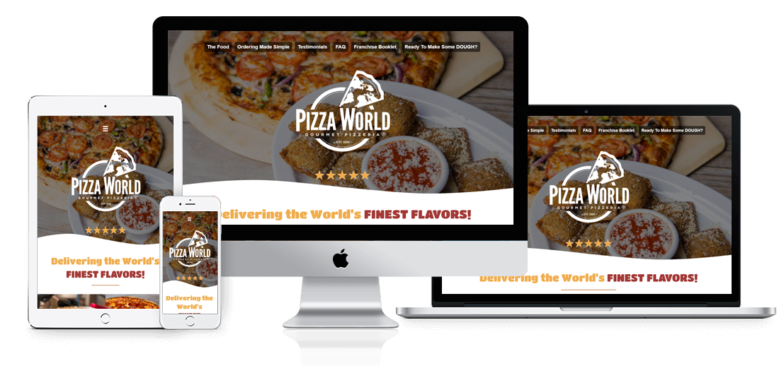 pizzaworld website copy